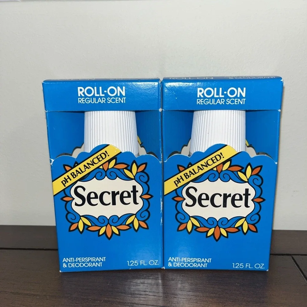 2X VTG Secret Roll-on Anti-perspirant & Deodorant Regular Scent Sealed Box